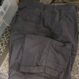 Time and Tru Men's Dark Gray Cargo Pants